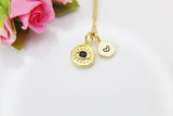 Evil Eye Necklace, Gold Black Evil Eye, Birthday Gift, Graduation Gift, Christmas Gift, Thank You Gift, Appreciation Gift, N3559