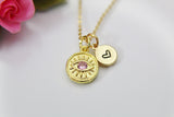 Evil Eye Necklace, Gold Pink Evil Eye, October Birthday Gift, Graduation Gift, Christmas Gift, Thank You Gift, Appreciation Gift, N3560