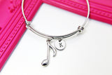 Music Note Bracelet, School Band Gift, Personalized Gift, Christmas Gift, Birthday Gift, Appreciation Gift, Thank You Gift, N3711