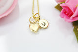 Heart Necklace, 18K Gold Plated Heart, Birthday Gift, Graduation Gift, Christmas Gift, Thank You Gift, Appreciation Gift, N3592