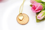 Heart Necklace, 18K Gold Plated Heart, Birthday Gift, Graduation Gift, Christmas Gift, Thank You Gift, Appreciation Gift, N3593