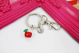 Red Apple Keychain, Personalized, Birthday Gift, Graduation Gift, Christmas Gift, Thank You Gift, Appreciation Gift, N3604