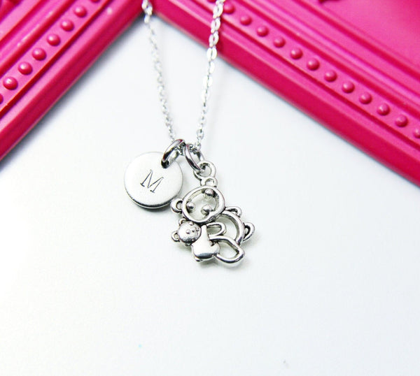 Mother Bear and Baby Bear Necklace, Mother Bear and Baby Bear Charm, Animal Charm, Mother's Day Gift, New Mom Gift, BN1415