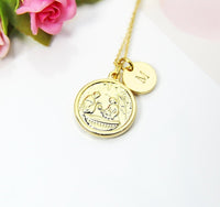 Holy Communion Necklace, 18K Gold Plated, Personalized, Birthday, Graduation Gift, Christmas Gift, Thank You Gift, Appreciation Gift, N3626