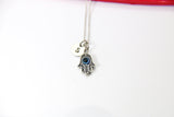 Hamsa Blue Evil Eye Necklace, Personalized Gifts, Christmas Gifts, Birthday Gift, Appreciation Gift, Thank You Gift, Retirement Gifts, N3671