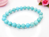 Howlite Bracelet, Natural Gemstone Jewelry N3773