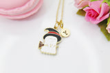 Ghost Necklace, Cute Halloween Witch, Fall Autumn Gift, Personalized, Christmas Gift, Birthday Gift, Appreciation Gift, Thank You Gift N3685