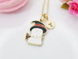 Ghost Necklace, Cute Halloween Witch, Fall Autumn Gift, Personalized, Christmas Gift, Birthday Gift, Appreciation Gift, Thank You Gift N3685
