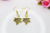 Halloween Earrings, Maple Leaf, Fall Autumn Gifts, Personalized, Christmas Gift, Birthday Gift, Appreciation Gift, Thank You Gift, N3692