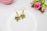 Halloween Earrings, Maple Leaf, Fall Autumn Gifts, Personalized, Christmas Gift, Birthday Gift, Appreciation Gift, Thank You Gift, N3692