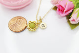 Peridot Necklace, Gemstone August Birthstone Gift, Star of David, Natural Gemstone Jewelry N3793