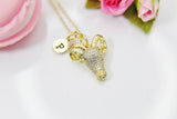 Sheep Necklace, Cubic Zirconia, Christmas Gift, Mentor Gift, Appreciation Gift, Thank You Gift, Secret Santa, Graduation, Personalized N3797