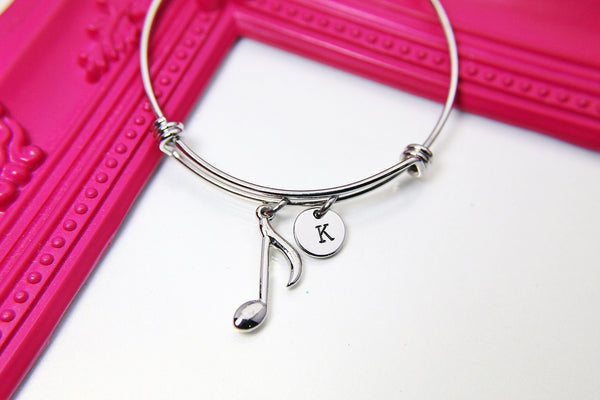 Music Note Bracelet, School Band Gift, Personalized Gift, Christmas Gift, Birthday Gift, Appreciation Gift, Thank You Gift, N3711