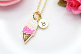 Ice Cream Necklace, Personalized Gift, Birthday Gift, Christmas Gift, Appreciation Gift, Thank You Gift, Secret Santa, N3813