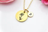 Iris Necklace, February Birthday Gift, D650C