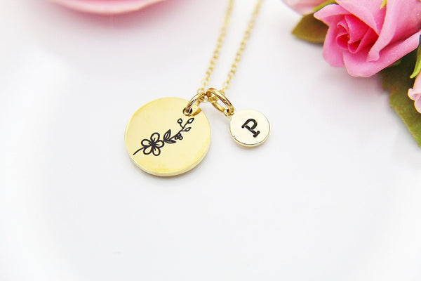 Hawthorn Necklace, May Birthday Gift, Personalized Gift, N3770