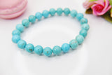 Howlite Bracelet, Natural Gemstone Jewelry N3773