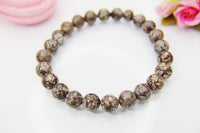 Snowflake Obsidian Bracelet, Natural Gemstone Jewelry, Retirement Gift, Graduation Gift, Mother's Day Gift, Birthday Gift, N3783