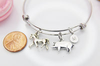 Horse Pig Bracelet, Farm Animal, Farmer Gift, Personalized, Birthday, Christmas, Mentor, Appreciation, Thank You Gift, Secret Santa, , N3804