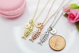Gold Fish bone Necklace, Fish Bone, Christmas Gift, Thank You Gift, Mom Gift, Aunt Gift, Sister Gift, Daughter Gift, Niece Gift,  N3853