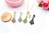 Gold Christmas Trees Star Necklace, Christmas Gift, Thank You Gift, Mom Gift, Aunt Gift, Sister Gift, Daughter Gift, Niece Gift,  N3854