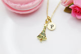 Gold Christmas Trees Star Necklace, Christmas Gift, Thank You Gift, Mom Gift, Aunt Gift, Sister Gift, Daughter Gift, Niece Gift,  N3854