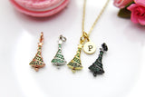 Gold Christmas Trees Star Necklace, Christmas Gift, Thank You Gift, Mom Gift, Aunt Gift, Sister Gift, Daughter Gift, Niece Gift,  N3854