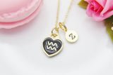 Aquarius Necklace, Constellation, Heart, Birthday Gift,  Christmas Gift, Dainty, Personalized Gift, Girlfriends Gift, Best friends, N3821
