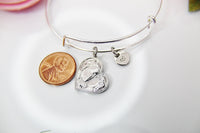 Best Christmas Gift for Mom, Grandmother, Great Grandma, Aunt, Heart Mother Daughter Bracelet, Personalized Gift, N3876