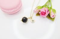 Garnet Necklace, Natural Gemstone Jewelry N3915