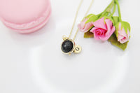 Garnet Necklace, Natural Gemstone Jewelry N3915