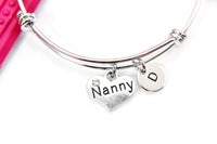 Best Christmas Gift Nanny Bracelet, Best Jewelry for Nanny, Thank You Gift, Appreciation Gift, Mentor Gift, Personalized Gift, N3938