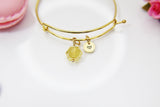 Citrine Bracelet, Natural Gemstone Jewelry, N3959