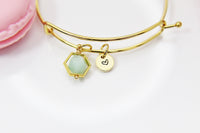 Jade Bracelet, Natural Gemstone Jewelry, N3962