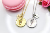 Gold Footprint Necklace, Baby Footprint, Christmas Gift, Thank You Gift, Mom Gift, Aunt Gift, Sister Gift, Daughter Gift, Niece Gift,  N3852
