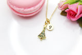 Gold Christmas Trees Star Necklace, Christmas Gift, Thank You Gift, Mom Gift, Aunt Gift, Sister Gift, Daughter Gift, Niece Gift,  N3854