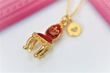 Gold Crown Princess Royal Chair Necklace N3884