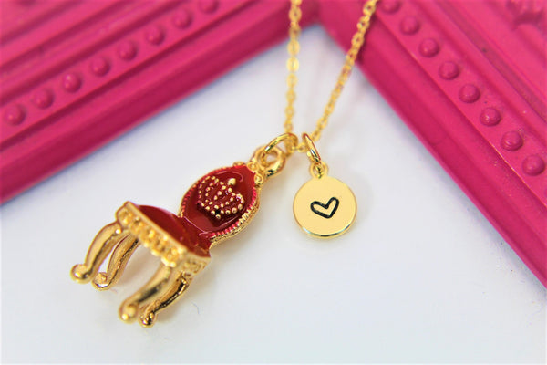 Gold Crown Princess Royal Chair Necklace N3884