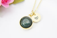 Green Aventurine Necklace Natural Gemstone Jewelry, N3900