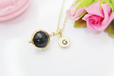 Garnet Necklace, Natural Gemstone Jewelry N3915