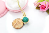 Fire Agate Necklace, Natural Gemstone Jewelry, N3917