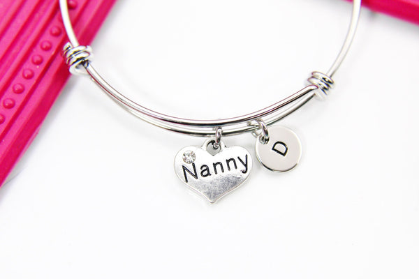 Best Christmas Gift Nanny Bracelet, Best Jewelry for Nanny, Thank You Gift, Appreciation Gift, Mentor Gift, Personalized Gift, N3938