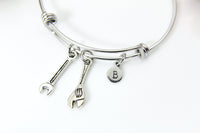 Best Christmas Gift Wrench Bracelet, Jewelry for Handyman Wife, Thank You Gift, Appreciation Gift, Mentor Gift, Personalized Gift, N3939