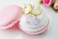 Amethyst Earrings, Natural Gemstone Jewelry, Best Christmas Gift, N3951