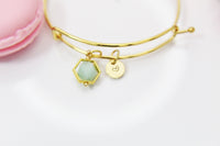 Jade Bracelet, Natural Gemstone Jewelry, N3962