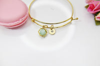 Jade Bracelet, Natural Gemstone Jewelry, N3962