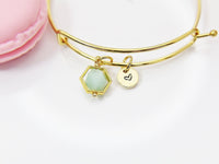 Jade Bracelet, Natural Gemstone Jewelry, N3962