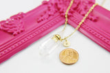 Quartz Necklace, Natural Gemstone Jewelry N4021