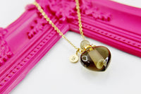 Smoky Quartz Necklace, Natural Gemstone Jewelry, N4037