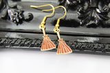 Witch Broom Halloween Earrings, Fun Halloween Gift, Best Friends Girlfriends Gift, Girl Gift, Thank You Gift, Appreciation Gift, N3994